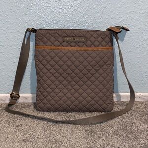 Tommy Hilfiger Quilted Tan Crossbody Bag